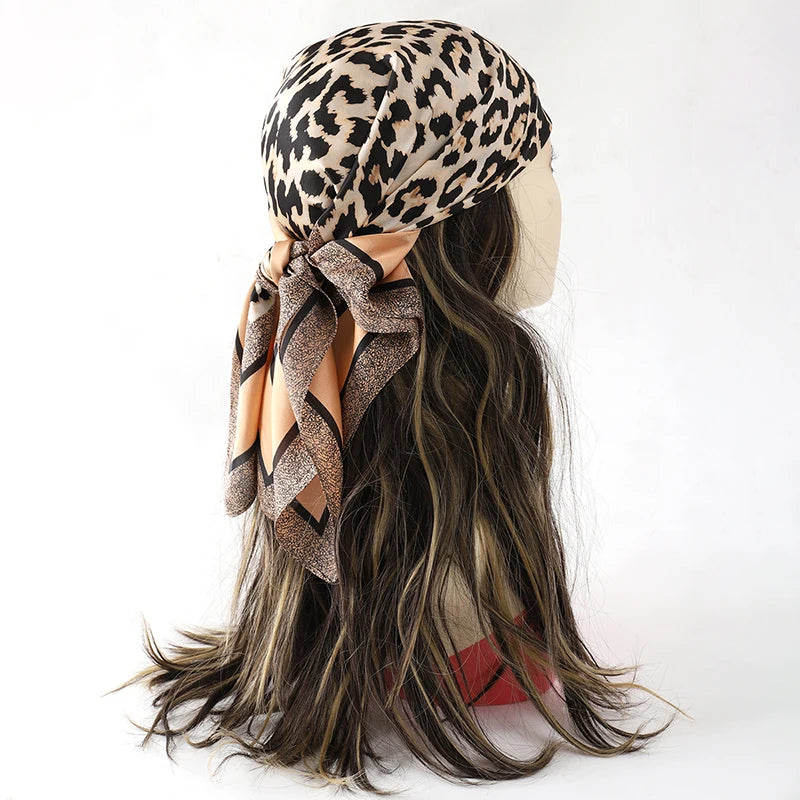 60Colors Luxury Scarf Women 70*70Cm Silk Feel