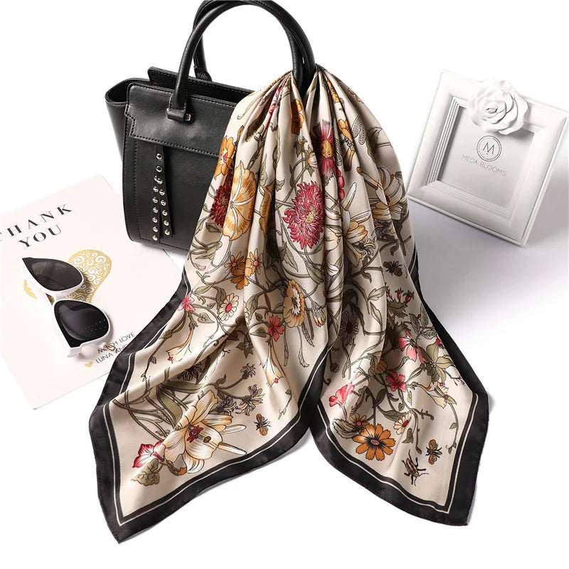 Luxury New Printed Scarves Women's Silk Scarf